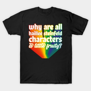 Hailee Steinfeld Gay Flag Fruity Characters T-Shirt